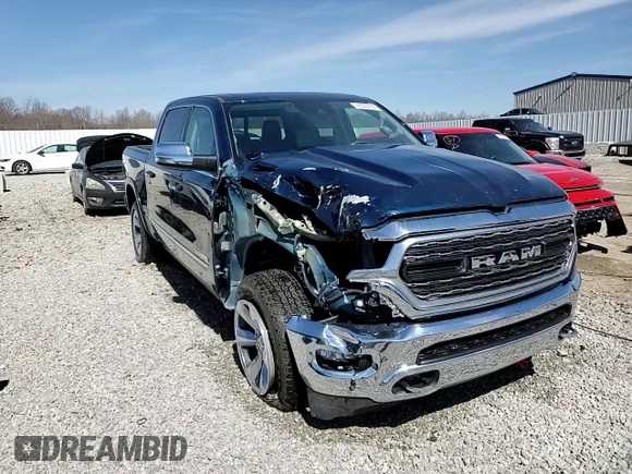 2022 Ram 1500 Limited with VIN 1C6SRFHT4NN121938, listed as a Copart auction lot 48932955 with 21,996 mi miles and Salvage title. Bid and sale history available at DreamBid. Image 14.