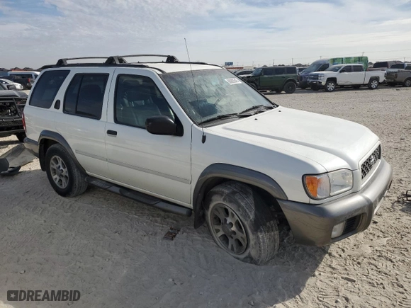 2001 Nissan Pathfinder LE with VIN JN8DR09X91W576972, listed as a Copart auction lot 88999545 with 120,344 mi miles and Salvage Title. Bid and sale history available at carsss.com. Image 4.