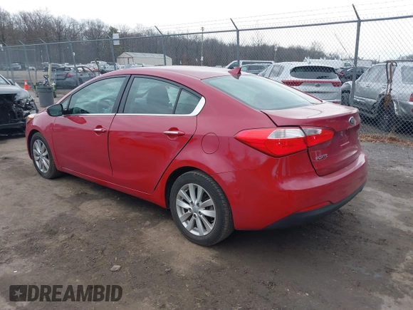 2014 Kia Forte EX with VIN KNAFX4A80E5052317, listed as a IAAI auction lot 41666942 with 65,263 mi miles. Bid and sale history available at carsss.com. Image 3.