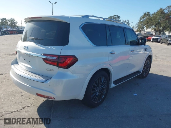 2024 Infiniti QX80 Sensory with VIN JN8AZ2BE1R9331066, listed as a IAAI auction lot 41123052 with 718 mi miles and . Bid and sale history available at DreamBid. Image 4.