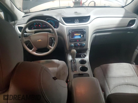 2014 Chevrolet Traverse LS z VIN 1GNKVFKD2EJ313752, wystawiony jako Copart lot #53604005 z przebiegiem 213 362 mil mil oraz Szkoda całkowita • Salvage title. Historia ofert i sprzedaży dostępna na DreamBid. Obrazek 8.