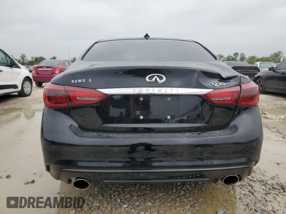 2021 Infiniti Q50 Sensory with VIN JN1EV7CP7MM700320, listed as a Copart auction lot 51660065 with 32,886 mi miles and Salvage title. Bid and sale history available at DreamBid. Image 6.