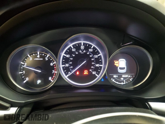 2019 Mazda CX-5 Sport with VIN JM3KFBBMXK0520235, listed as a Copart auction lot 53780355 with 89,281 mi miles and Salvage Title. Bid and sale history available at DreamBid. Image 9.