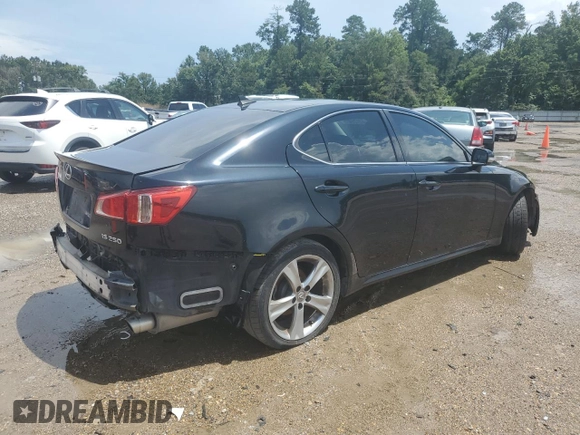 2011 Lexus IS 250 with VIN JTHBF5C24B5138128, listed as a Copart auction lot 63126435 with 156,317 mi miles and Salvage title. Bid and sale history available at DreamBid. Image 3.