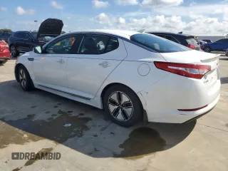 2013 Kia Optima Hybrid LX with VIN KNAGM4ADXD5043617, listed as a Copart auction lot 73847634 with 0 mi miles and Salvage Title. Bid and sale history available at carsss.com. Image 2.