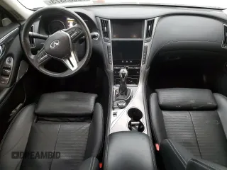 2021 Infiniti Q50 Red Sport 400 with VIN JN1FV7DP4MM850498, listed as a Copart auction lot 78503373 with 74,792 mi miles and Salvage Title. Bid and sale history available at DreamBid. Image 8.