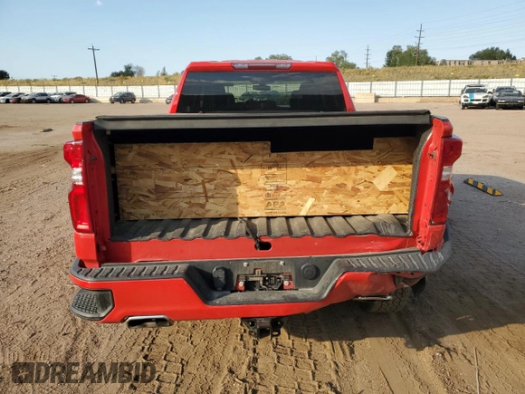 2021 Chevrolet Silverado 1500 RST with VIN 1GCRYEED4MZ147979, listed as a Copart auction lot 74992624 with 31,453 mi miles and Salvage Title. Bid and sale history available at DreamBid. Image 6.