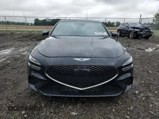 2022 Genesis G70 3.3T with VIN KMTG54TE9NU098610, listed as a Copart auction lot 59743295 with 42,025 mi miles and Salvage title. Bid and sale history available at DreamBid. Image 5.