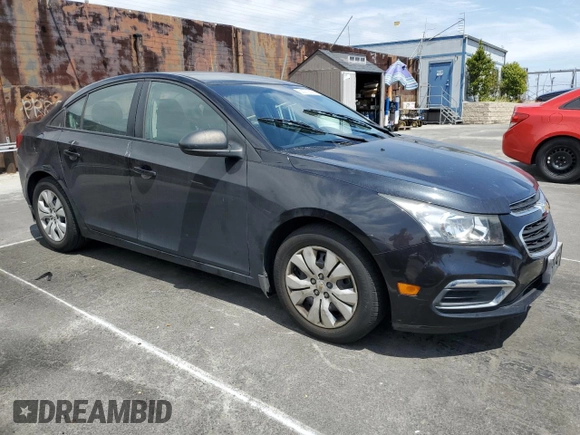 2015 Chevrolet Cruze LS with VIN 1G1PA5SG2F7102279, listed as a Copart auction lot 53270605 with 85,300 mi miles and Clean Title. Bid and sale history available at DreamBid. Image 4.