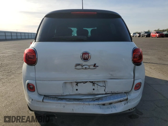 2014 FIAT 500L Easy with VIN ZFBCFABH2EZ016503, listed as a Copart auction lot 81339624 with 133,488 mi miles and Salvage Title. Bid and sale history available at carsss.com. Image 6.