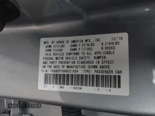 2017 Acura TLX V6 w/Technology Pkg with VIN 19UUB3F58HA001694, listed as a IAAI auction lot 41667703 with 85,959 mi miles. Bid and sale history available at carsss.com. Image 9.