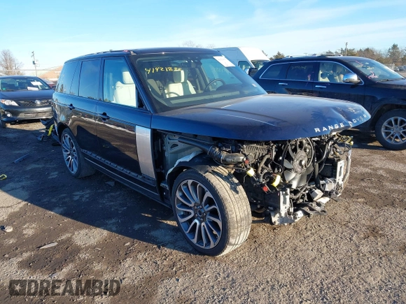 2021 Land Rover Range Rover P525 Westminster z VIN SALGS2SE1MA426172, wystawiony jako IAAI lot #41421855 z przebiegiem 35 270 mil mil oraz . Historia ofert i sprzedaży dostępna na DreamBid. Obrazek 1.
