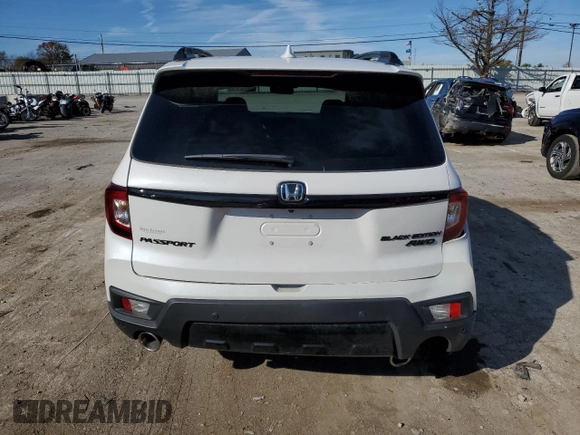 2024 Honda Passport Black Edition with VIN 5FNYF8H88RB007237, listed as a Copart auction lot 80082114 with Not provided miles and Salvage title. Bid and sale history available at DreamBid. Image 6.