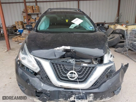 2015 Nissan Murano Platinum with VIN 5N1AZ2MH6FN265650, listed as a IAAI auction lot 41612842 with 1 mi miles. Bid and sale history available at carsss.com. Image 12.