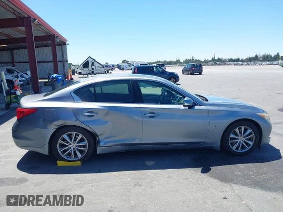2014 Infiniti Q50 Premium with VIN JN1BV7AP0EM676949, listed as a IAAI auction lot 42684403 with 186,135 mi miles and . Bid and sale history available at DreamBid. Image 13.