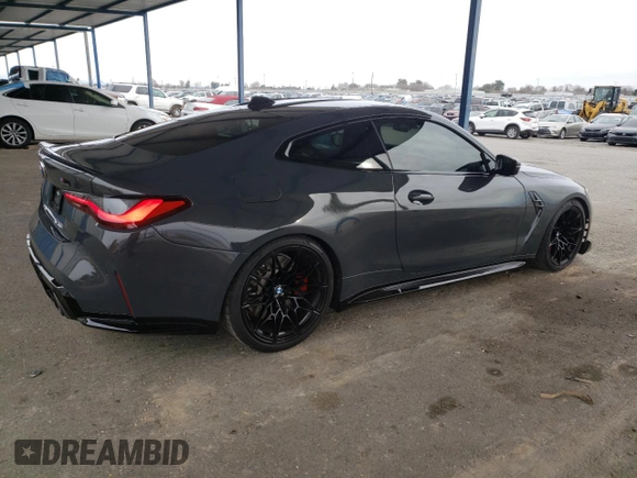 2023 BMW M4 Competition xDrive with VIN WBS43AZ06PCM98210, listed as a Copart auction lot 45048145 with 11,551 mi miles and Salvage title. Bid and sale history available at DreamBid. Image 3.