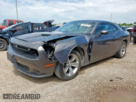 2016 Dodge Challenger SXT with VIN 2C3CDZAGXGH265147, listed as a Copart auction lot 59599185 with 83,671 mi miles and Salvage title. Bid and sale history available at DreamBid. Image 1.