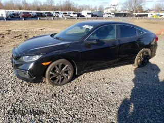 2020 Honda Civic Sedan Sport with VIN 19XFC2F83LE211893, listed as a Copart auction lot 88170695 with 47,260 mi miles and Salvage Title. Bid and sale history available at carsss.com. Image 1.