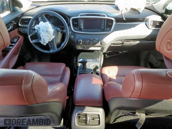 2017 Kia Sorento SX with VIN 5XYPKDA52HG321604, listed as a Copart auction lot 49330715 with 57,348 mi miles and Non repairable. Bid and sale history available at DreamBid. Image 8.