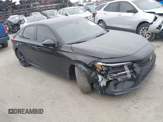 2024 Honda Civic Sport with VIN 2HGFE2F51RH594148, listed as a IAAI auction lot 41304184 with 11,307 mi miles and . Bid and sale history available at DreamBid. Image 1.