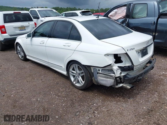 2014 Mercedes-Benz C 250 Sport with VIN WDDGF4HB8EG198230, listed as a IAAI auction lot 42519658 with 152,934 mi miles and . Bid and sale history available at DreamBid. Image 3.