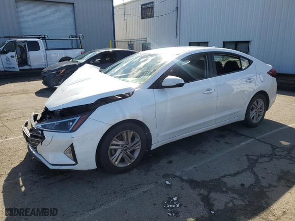 2020 Hyundai Elantra SEL with VIN 5NPD84LFXLH546149, listed as a Copart auction lot 44609215 with 253,028 mi miles and Salvage Title. Bid and sale history available at carsss.com. Image 1.