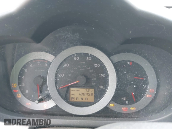 2007 Toyota RAV4 Limited with VIN JTMBD31V376048608, listed as a IAAI auction lot 42045021 with 180,458 mi miles. Bid and sale history available at carsss.com. Image 7.