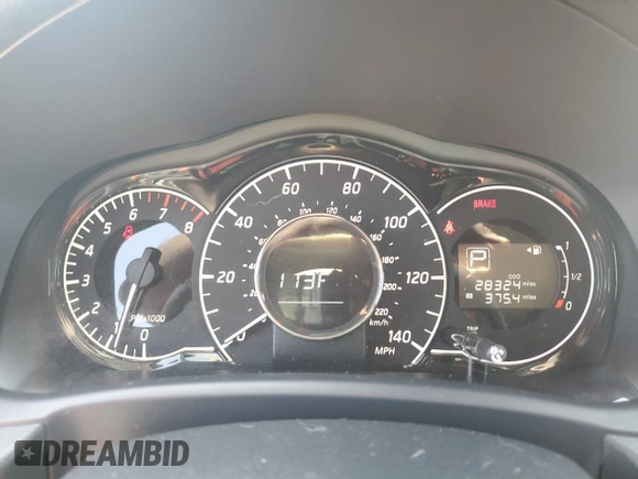 2018 Nissan Note SV with VIN 3N1CE2CPXJL361357, listed as a Copart auction lot 61531015 with 28,324 mi miles and Salvage title. Bid and sale history available at DreamBid. Image 9.