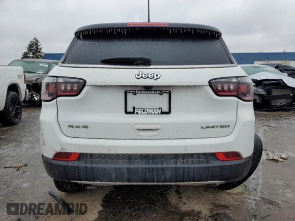 2023 Jeep Compass Limited with VIN 3C4NJDCN0PT531701, listed as a Copart auction lot 44122455 with 16,497 mi miles and Salvage Title. Bid and sale history available at carsss.com. Image 6.