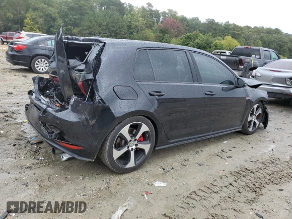 2017 Volkswagen Golf GTI S with VIN 3VW447AUXHM016583, listed as a Copart auction lot 71047254 with 0 mi miles and Salvage Title. Bid and sale history available at carsss.com. Image 3.