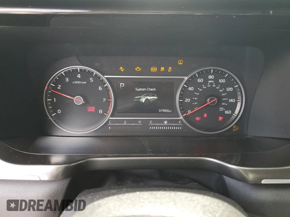 2022 Kia Sorento LX with VIN 5XYRGDLC1NG091524, listed as a Copart auction lot 56105715 with 37,943 mi miles and Salvage title. Bid and sale history available at DreamBid. Image 9.