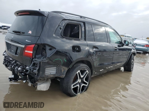 2017 Mercedes-Benz GLS with VIN 4JGDF7DE3HA899243, listed as a Copart auction lot 46994633 with 61,894 mi miles. Bid and sale history available at carsss.com. Image 3.