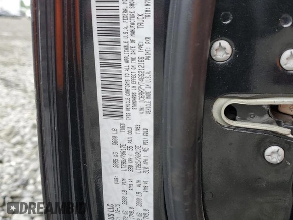 2016 Ram 1500 Rebel with VIN 1C6RR7YT4GS212166, listed as a Copart auction lot 56273595 with 245,650 mi miles and Salvage title. Bid and sale history available at DreamBid. Image 12.