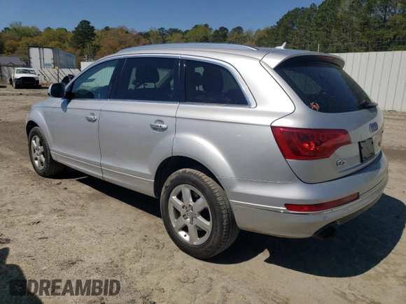 2015 Audi Q7 Premium Plus with VIN WA1LGAFE0FD023484, listed as a Copart auction lot 53295655 with 178,275 mi miles and Salvage Title. Bid and sale history available at DreamBid. Image 2.