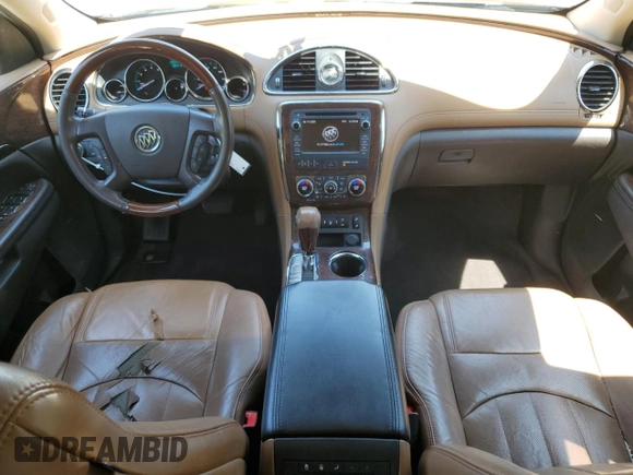 2013 Buick Enclave Leather with VIN 5GAKRCKD9DJ259989, listed as a Copart auction lot 52593795 with 0 mi miles and Non Repairable. Bid and sale history available at carsss.com. Image 8.