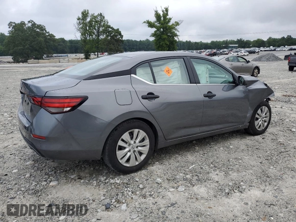 2024 Nissan Sentra S with VIN 3N1AB8BV3RY289757, listed as a Copart auction lot 60751805 with 37,060 mi miles and Salvage title. Bid and sale history available at DreamBid. Image 3.