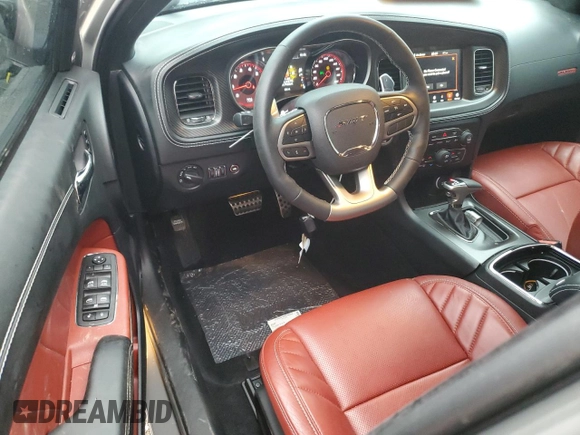 2023 Dodge Charger SRT Hellcat Widebody Jailbreak with VIN 2C3CDXL92PH697315, listed as a Copart auction lot 78138864 with 5,504 mi miles and Salvage Title. Bid and sale history available at carsss.com. Image 8.