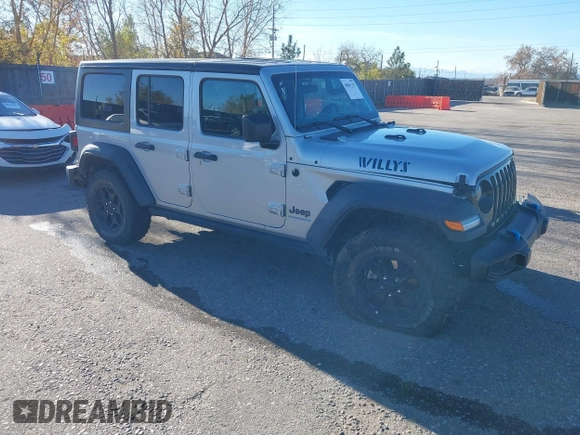 2023 Jeep Wrangler z VIN 1C4JJXN62PW628429, wystawiony jako IAAI lot #40861135 z przebiegiem 33 923 mil mil oraz . Historia ofert i sprzedaży dostępna na DreamBid. Obrazek 1.