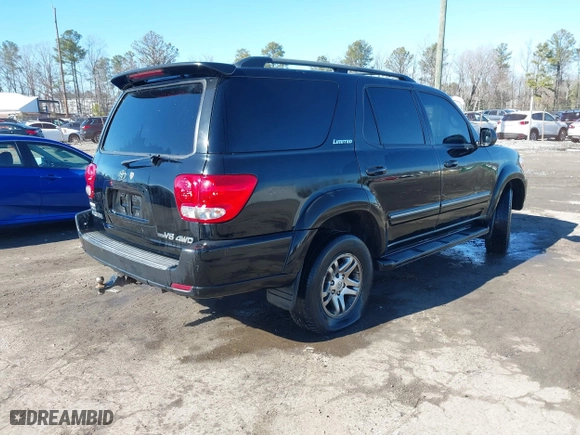 2006 Toyota Sequoia Limited with VIN 5TDBT48AX6S263316, listed as a IAAI auction lot 41559979 with 401,207 mi miles. Bid and sale history available at carsss.com. Image 4.
