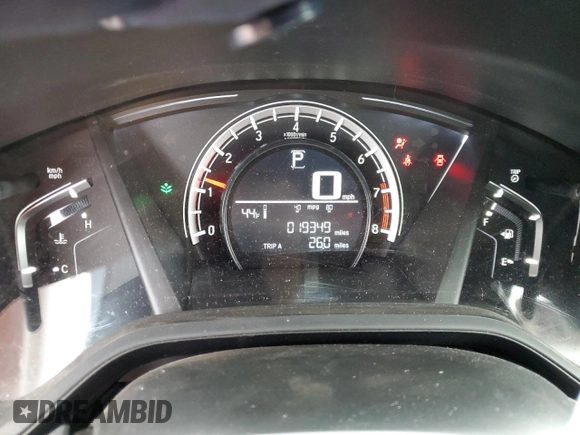 2017 Honda CR-V LX with VIN 2HKRW6H3XHH216265, listed as a Copart auction lot 47952975 with 19,349 mi miles and Salvage Title. Bid and sale history available at carsss.com. Image 9.