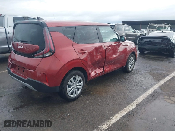 2023 Kia Soul LX with VIN KNDJ23AU6P7868992, listed as a IAAI auction lot 41933960 with 14,059 mi miles. Bid and sale history available at carsss.com. Image 4.