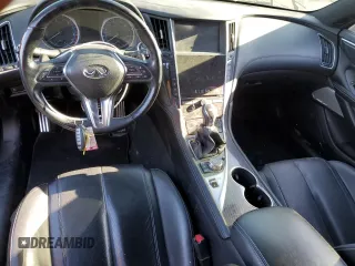 2017 Infiniti Q60 Red Sport 400 with VIN JN1FV7EL3HM700805, listed as a Copart auction lot 80134924 with 66,578 mi miles and Salvage title. Bid and sale history available at DreamBid. Image 8.