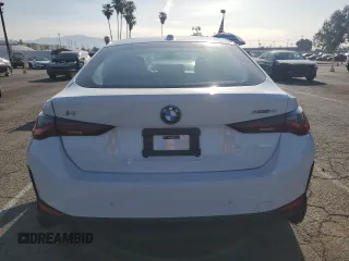 2024 BMW i4 eDrive35 with VIN WBY43AW0XRFR93179, listed as a Copart auction lot 52396475 with 14,905 mi miles and Salvage Title. Bid and sale history available at carsss.com. Image 6.