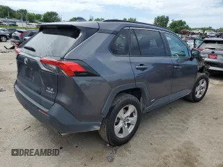2020 Toyota RAV4 Hybrid XLE with VIN 2T3RWRFV3LW076759, listed as a Copart auction lot 60330435 with 128,274 mi miles and Salvage title. Bid and sale history available at DreamBid. Image 3.