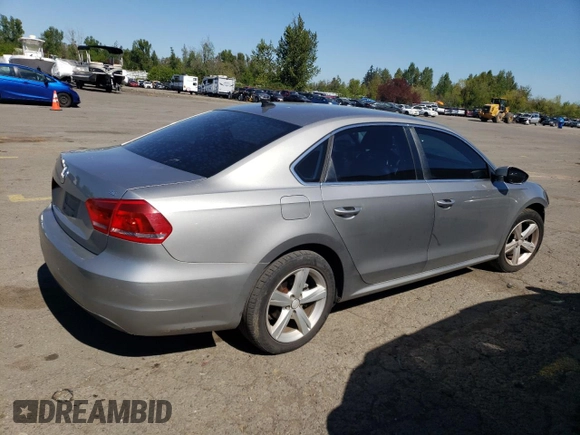 2012 Volkswagen Passat SE с VIN 1VWBP7A3XCC002926, выставлен на аукционе Copart как лот 52398365 с пробегом Не указан миль и Чистый • Clean title. История ставок и продаж доступна на DreamBid. Изображение 3.