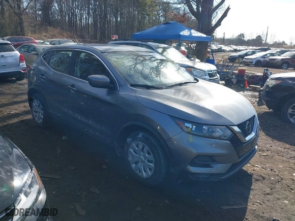2020 Nissan Rogue Sport S with VIN JN1BJ1CW0LW646879, listed as a IAAI auction lot 41447592 with 42,989 mi miles. Bid and sale history available at carsss.com. Image 1.
