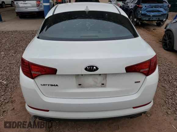 2013 Kia Optima LX with VIN KNAGM4A77D5440227, listed as a Copart auction lot 49470995 with 81,140 mi miles and Salvage Title. Bid and sale history available at carsss.com. Image 6.