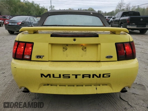 2001 Ford Mustang GT Deluxe with VIN 1FAFP45X31F114470, listed as a Copart auction lot 54060655 with 107,373 mi miles and Clean Title. Bid and sale history available at carsss.com. Image 6.