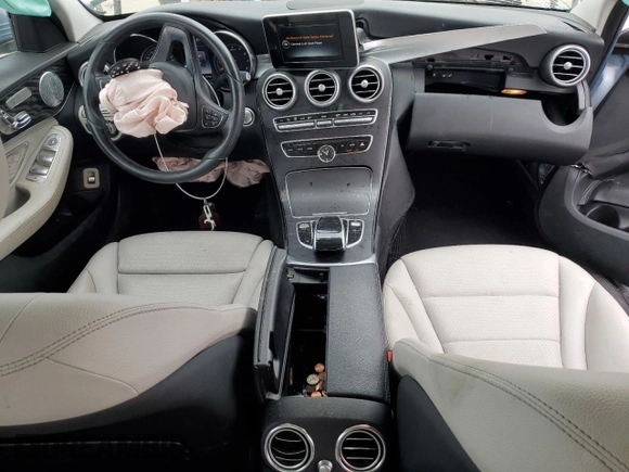 2015 Mercedes-Benz C-Class C 300 with VIN 55SWF4JB3FU072870, listed as a Copart auction lot 45989365 with 80,019 mi miles and Salvage Title. Bid and sale history available at carsss.com. Image 8.