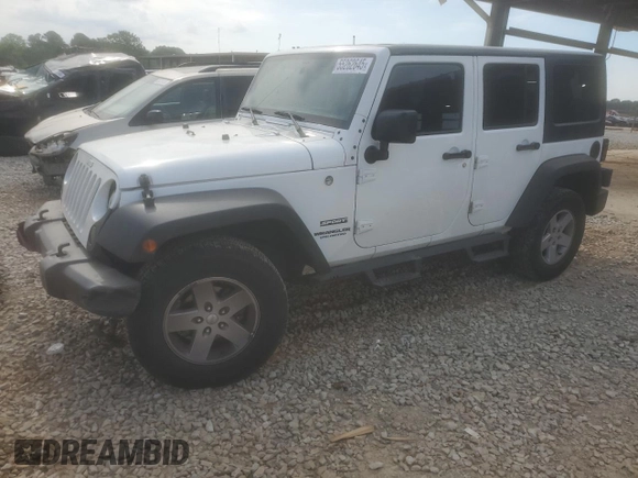 2017 Jeep Wrangler Unlimited Sport with VIN 1C4BJWDG6HL709901, listed as a Copart auction lot 55262645 with 100,887 mi miles and Salvage title. Bid and sale history available at DreamBid. Image 1.
